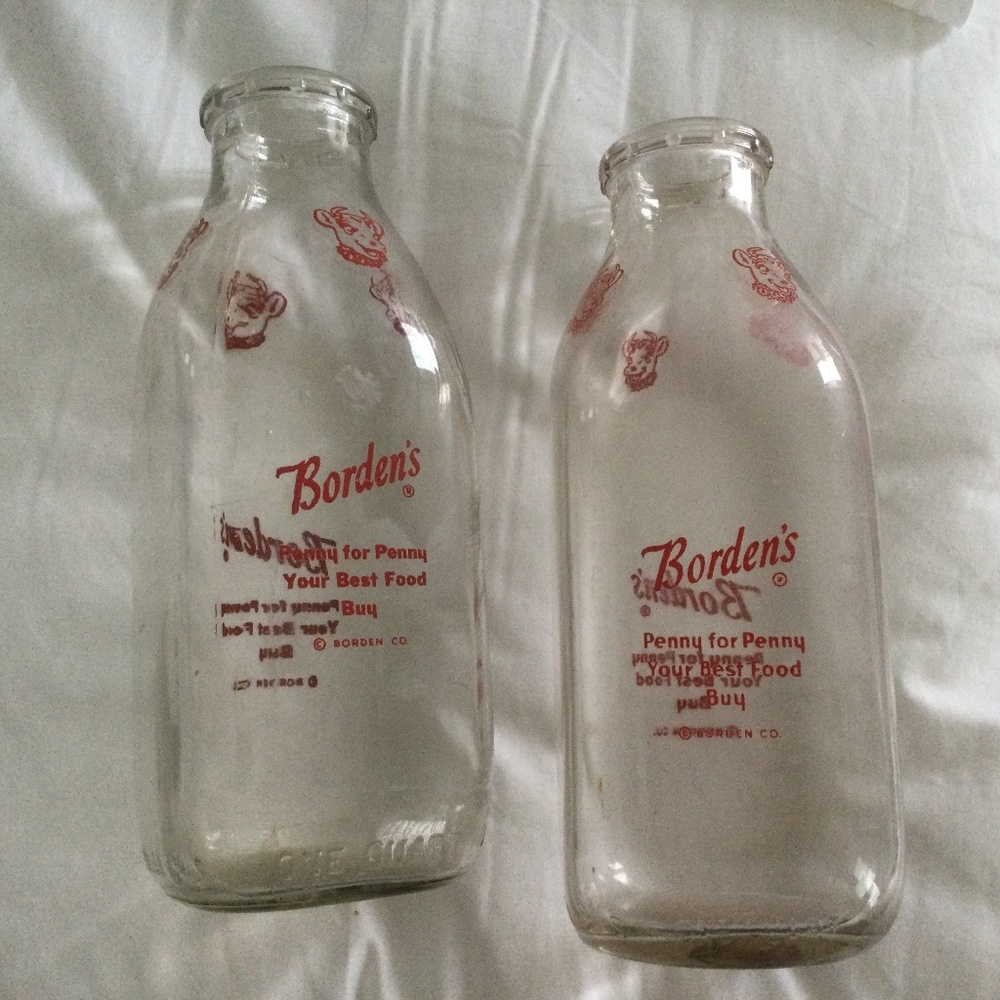 Borden’s Glass Milk Bottles